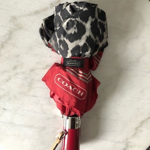 Coach Leopard Print Umbrella